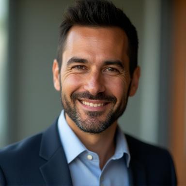 Retrato profesional de David Rodríguez, especialista en desarrollo front-end y plataformas virtuales.