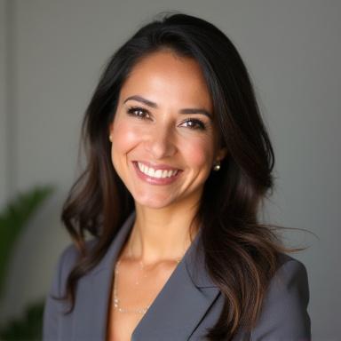 Retrato profesional de Sofía García, instructora principal de UI/UX.